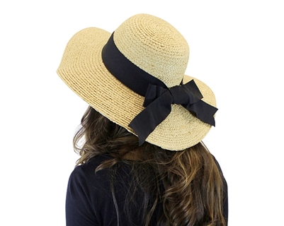 Wholesale Womens Sun Hats - Raffia Straw Wide Brim