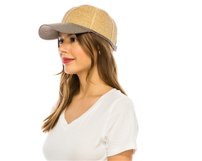 wholesale unisex fashion baseball caps straw ladies baseball hats wholesale