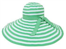 wholesale 8 inch extra large sun hats - wide brim ribbon crusher hat