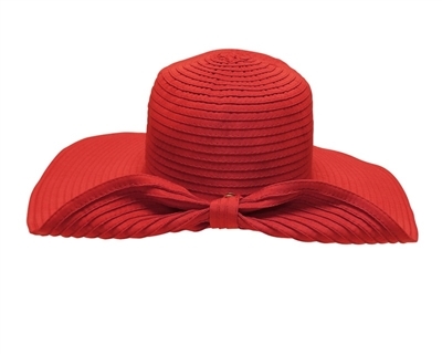 wholesale hats ribbon crusher adjustable sideswept bow