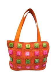 5730 Crochet Handbag with Coconut Shells