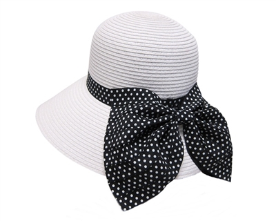 wholesale lampshade womens hats polka dot bow