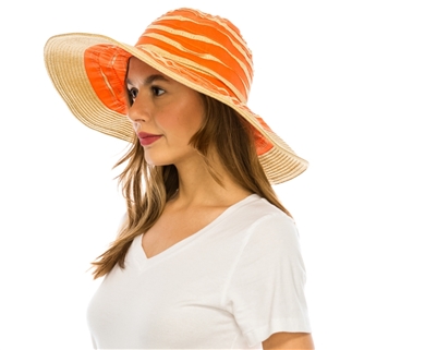 wholesale wide brim straw hats orange blue sun hats wholesale los angeles hat wholesaler california beach hats