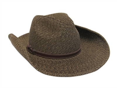 wholesale cowboy hats - tweed straw
