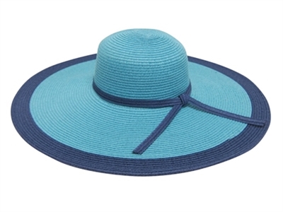 wholesale large 6 inch brim sun hats - bulk wide brim straw beach hats