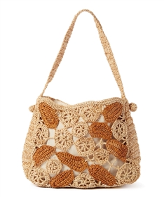 wholesale raffia crochet purse