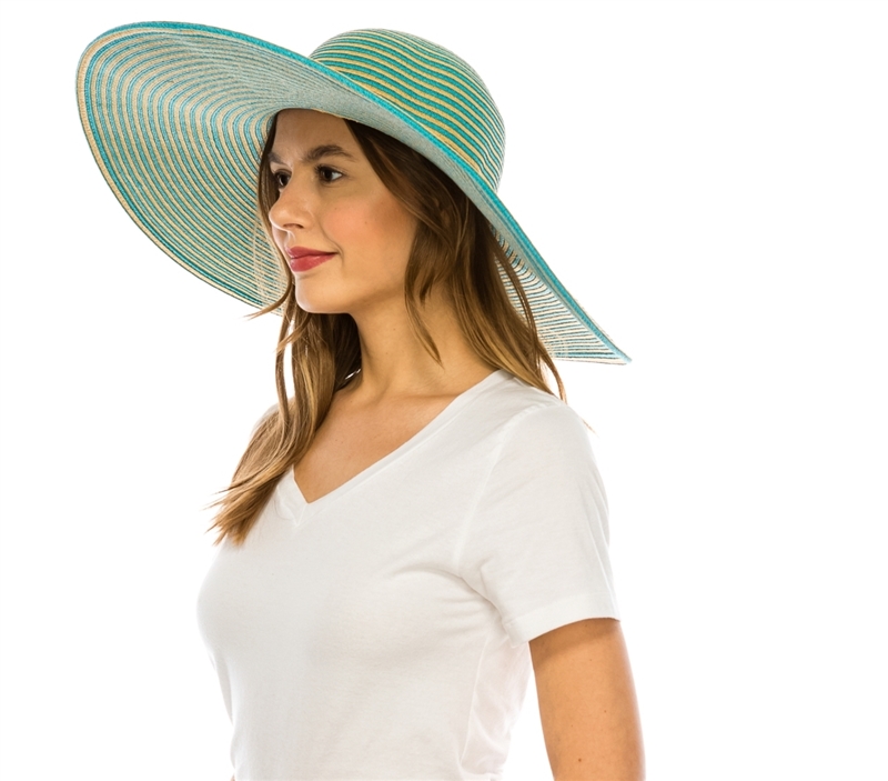 614H Extra-Wide Brim Beach Hat