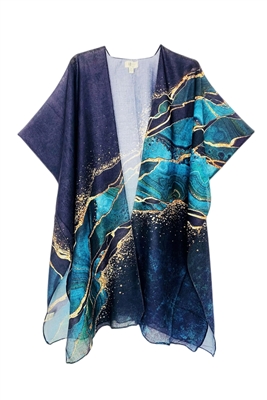 wholesale summer kimonos - marble splash