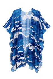 wholesale summer kimonos - wave painting