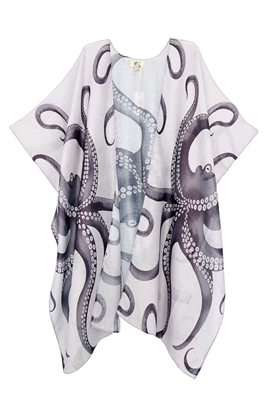 wholesale summer kimonos los angeles - octopus print