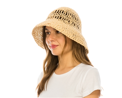 wholesale Open Weave Straw Sun Hat
