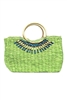 wholesale beaded straw handbag