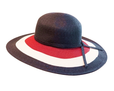 wholesale red white blue sun hat