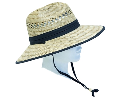 wholesale rush straw lifeguard hats men women unisex