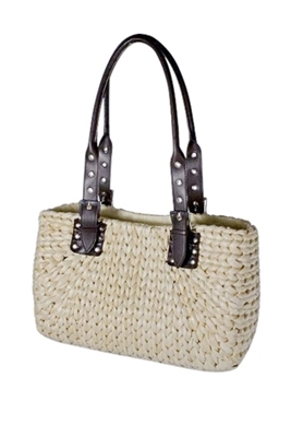 wholesale straw handbags corn husk shoulder bag