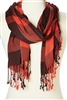 wholesale crinkled plaid rayon scarf