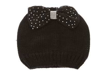 wholesale beanie womens winter hats studded bow
