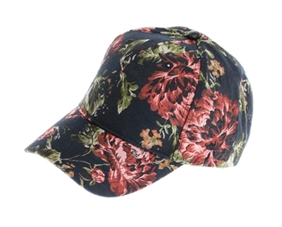 wholesale fashion floral brocade fabric baseball hats - womens winter caps
