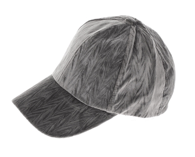 wholesale fashion textured velvet baseball hats - womens winter caps