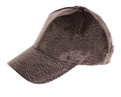 wholesale fashion rose velvet textured velvet baseball hats - womens winter caps