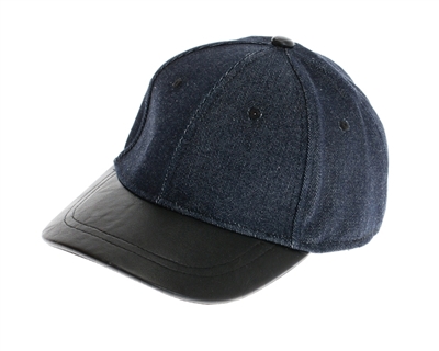 wholesale fashion denim leather baseball hats - womens winter caps