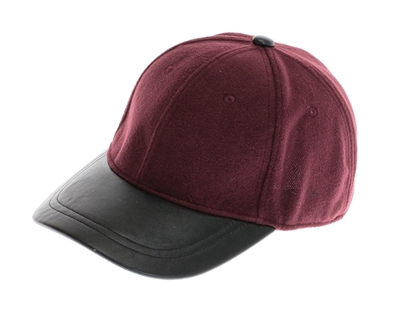 wholesale fashion fleece leather baseball hats - womens winter caps