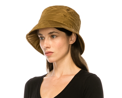 wholesale womens rain hats - girls quilted fashion bucket hats