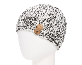 wholesale Messy Bun Hat Tweed + Buttons