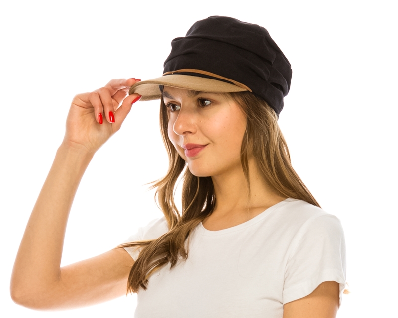 Wholesale Spring/Summer Twill Weave Fedora Hats with Black Band