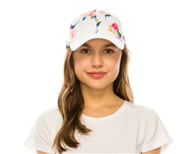 Wholesale Floral Crown Baseball Cap Womens Beach Hat