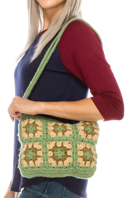 Handmade Crochet Flower Bag Charm – Creme Cloud