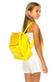 wholesale kids backpack neon straw