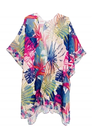 wholesale summer kimonos los angeles - tropical print
