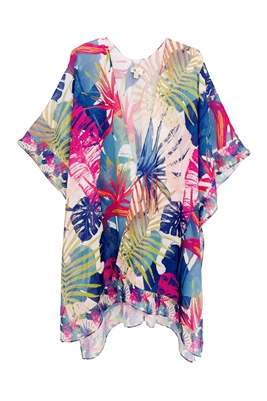 wholesale summer kimonos los angeles - tropical print