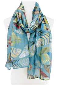 71170 Feather Print Scarf