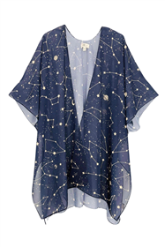 wholesale summer kimonos los angeles - constellations print