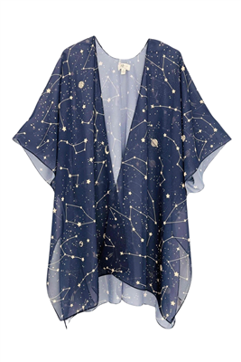 wholesale summer kimonos los angeles - constellations print