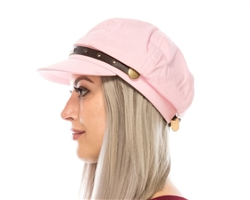 wholesale newsboy caps womens hats leather band