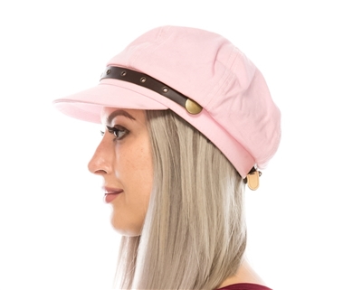 wholesale newsboy caps womens hats leather band