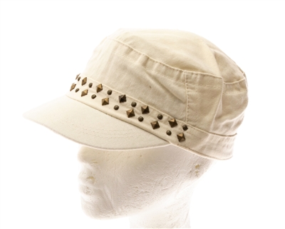 bulk Military Cap w/ Studs
