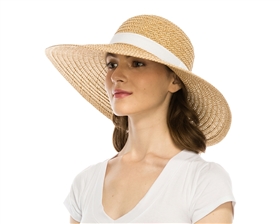 Wholesale Women's Wide Brim Floppy Hats - Straw Sun Hats Wholesale