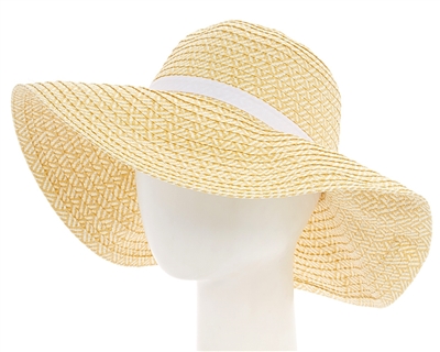Wholesale Floppy Sun Hats - Two-tone Women's Wide Brim Hat