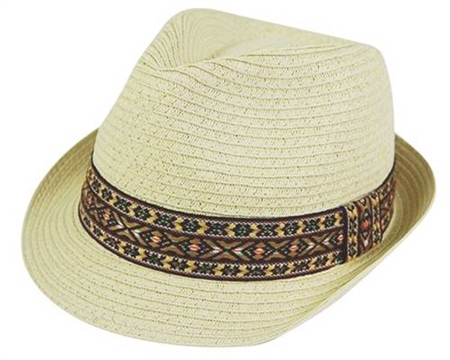 wholesale womens fedora hats - straw summer beach fedoras