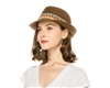 womens wholesale straw fedora hats - womens beach fedoras - tribal band