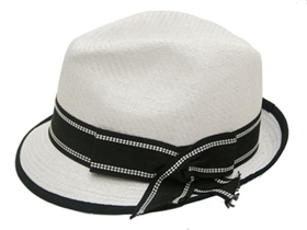 bulk white hats - wholesale dress hats - straw fedora hats - white church fedoras