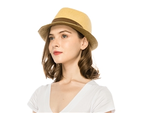 wholesale straw fedora hats bright pop colors summer fedoras