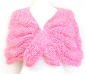 pink capelets wholesale glitter fuzzy