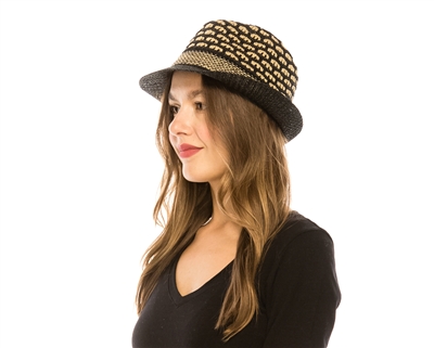 wholesale fedoras straw hats straw honeycomb pattern wholesale ladies fedora