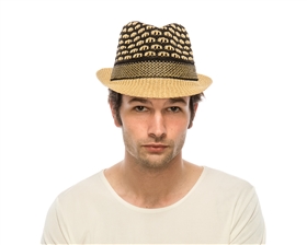 wholesale fashion straw fedora hats - honeycomb pattern wholesale ladies fedoras