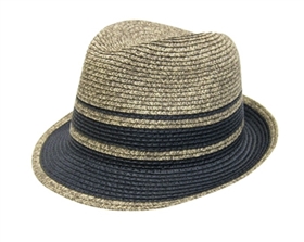 wholesale tweed and solid striped fedora